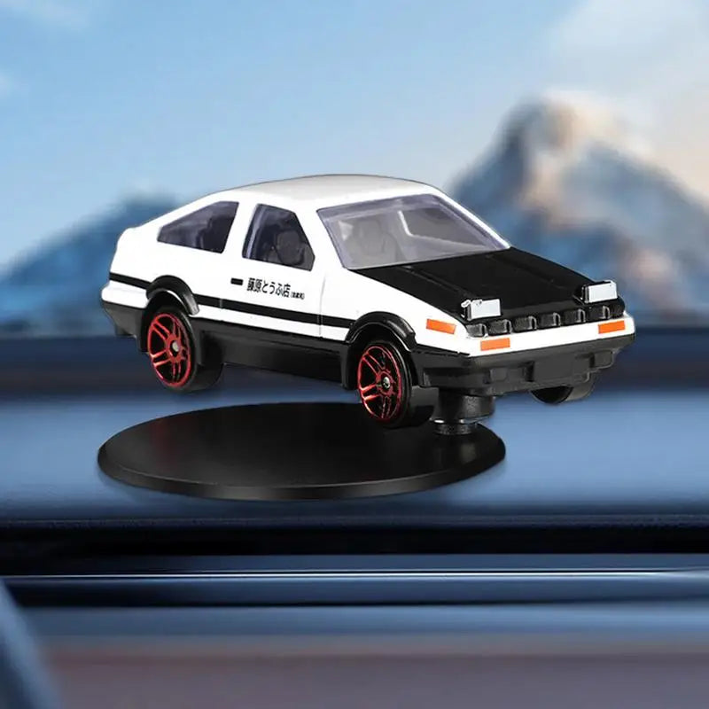 Realistic Drifting Car Dashboard Ornament - Stylish Desktop Keepsake Figurine with Adhesive for Your Car
