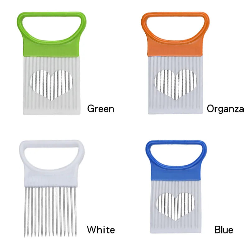 New Kitchen Gadgets Onion Slicer Tomato Vegetables Safe Fork Vegetables Slicing Cutting Tools Household Items Kitchen