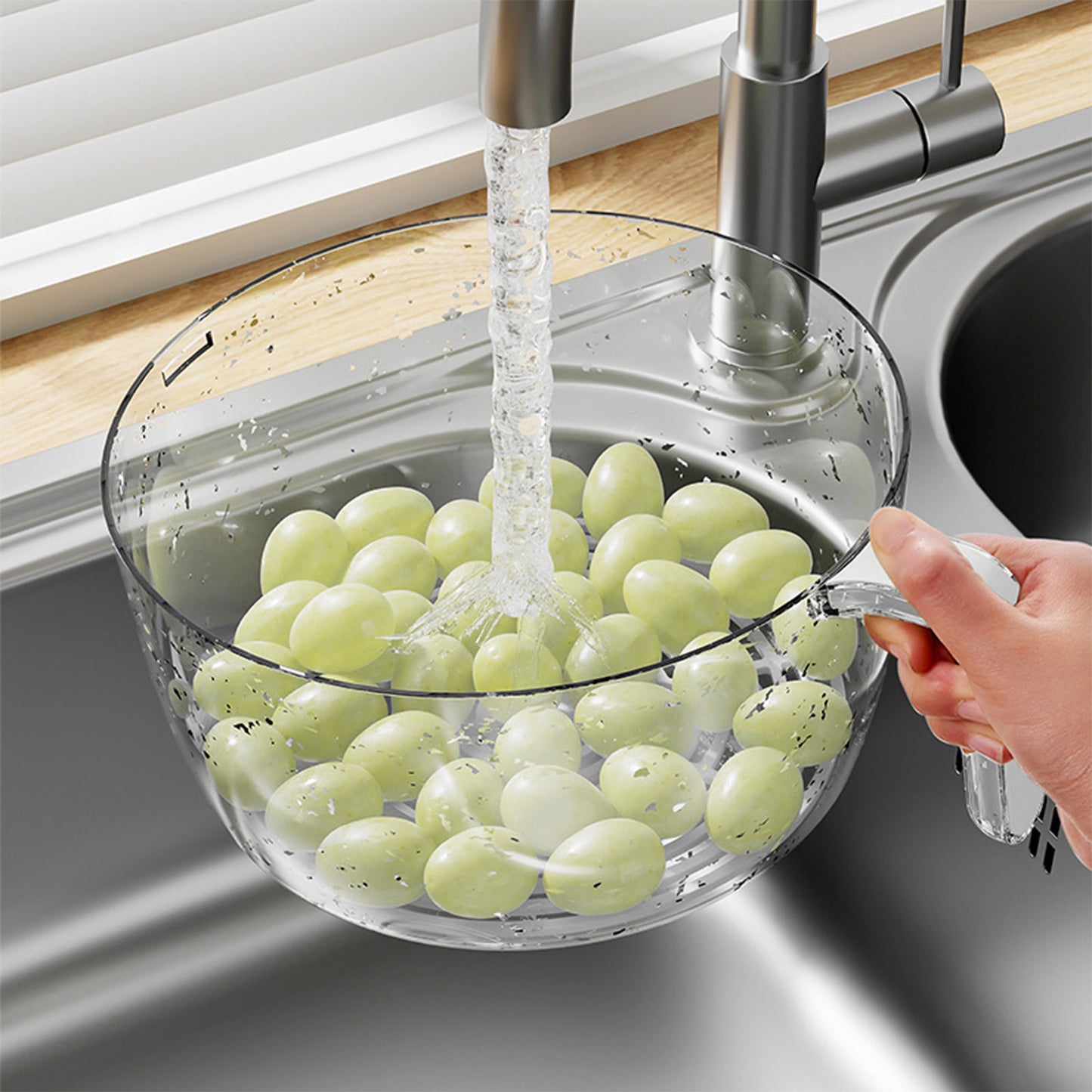 Multifunctional Drainage Basin for Domestic Kitchen Rice Fruit Washing Basket Vegetable Basket Wash Multi Function Kitchen Gadgets