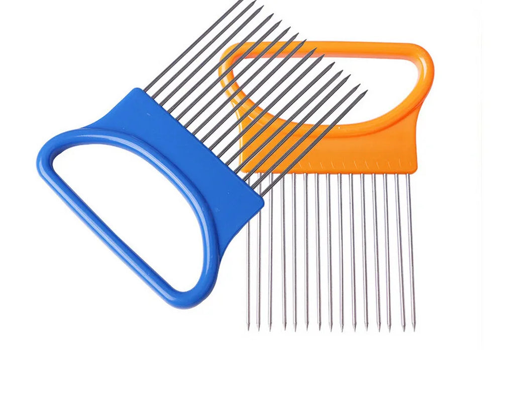 New Kitchen Gadgets Onion Slicer Tomato Vegetables Safe Fork Vegetables Slicing Cutting Tools Household Items Kitchen