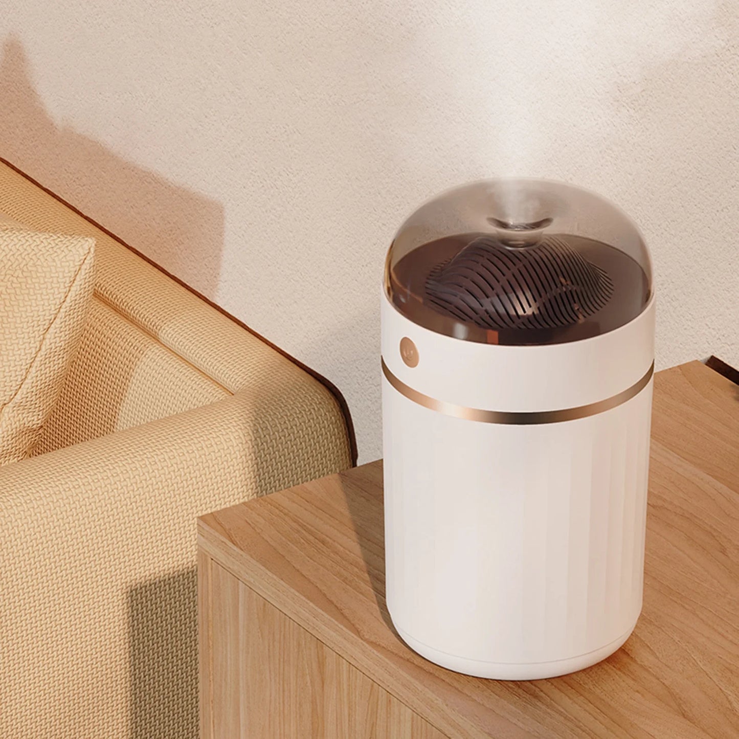 Big Holiday Deals! Smart Thermostatic Humidifier {1.5L Water Tank}. Quiet Humidifier for Bedrooms and Large Rooms - Colorful Color-Changing Ambient Light, Whole House Humidifier