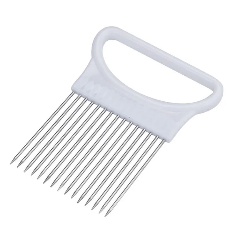 New Kitchen Gadgets Onion Slicer Tomato Vegetables Safe Fork Vegetables Slicing Cutting Tools Household Items Kitchen