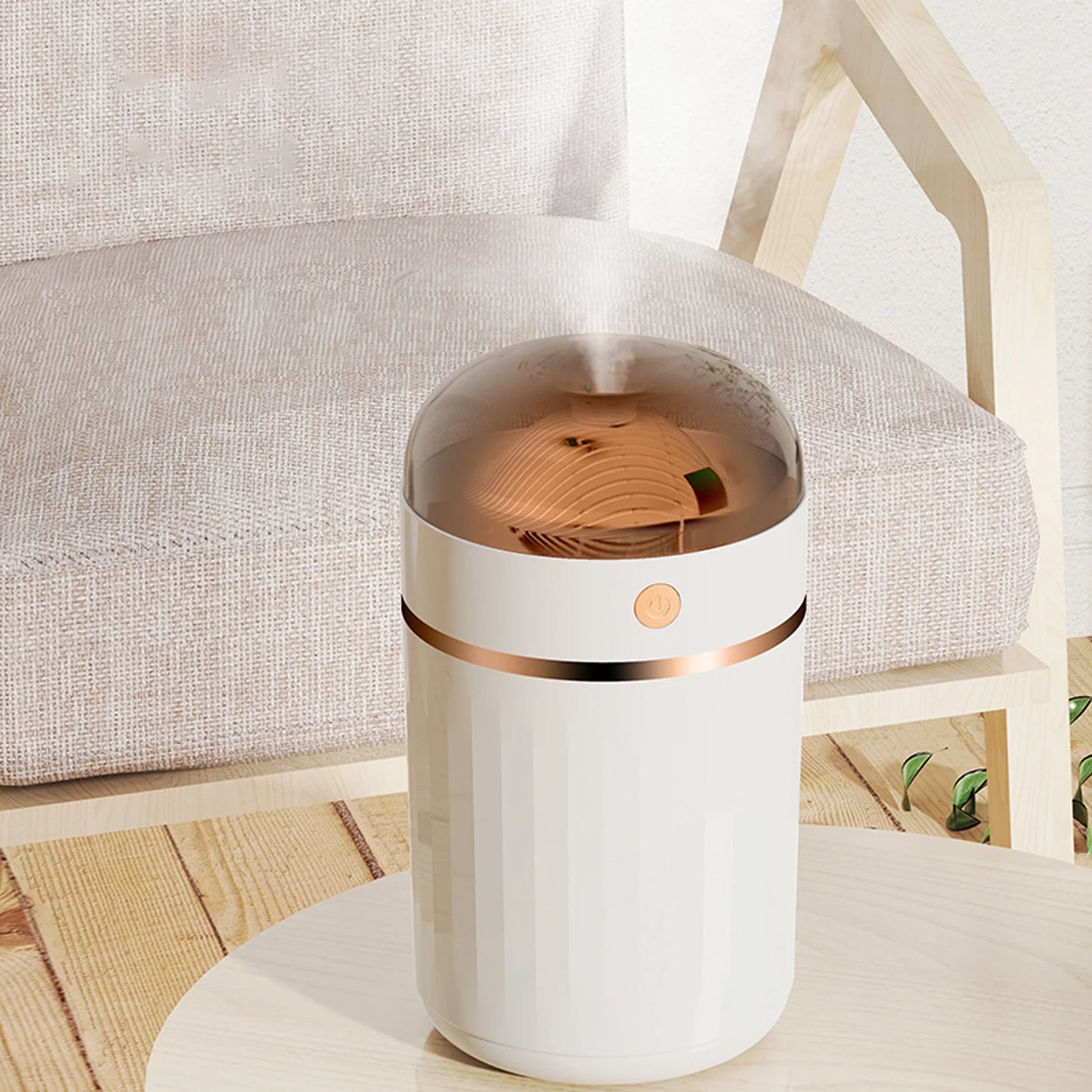 Big Holiday Deals! Smart Thermostatic Humidifier {1.5L Water Tank}. Quiet Humidifier for Bedrooms and Large Rooms - Colorful Color-Changing Ambient Light, Whole House Humidifier