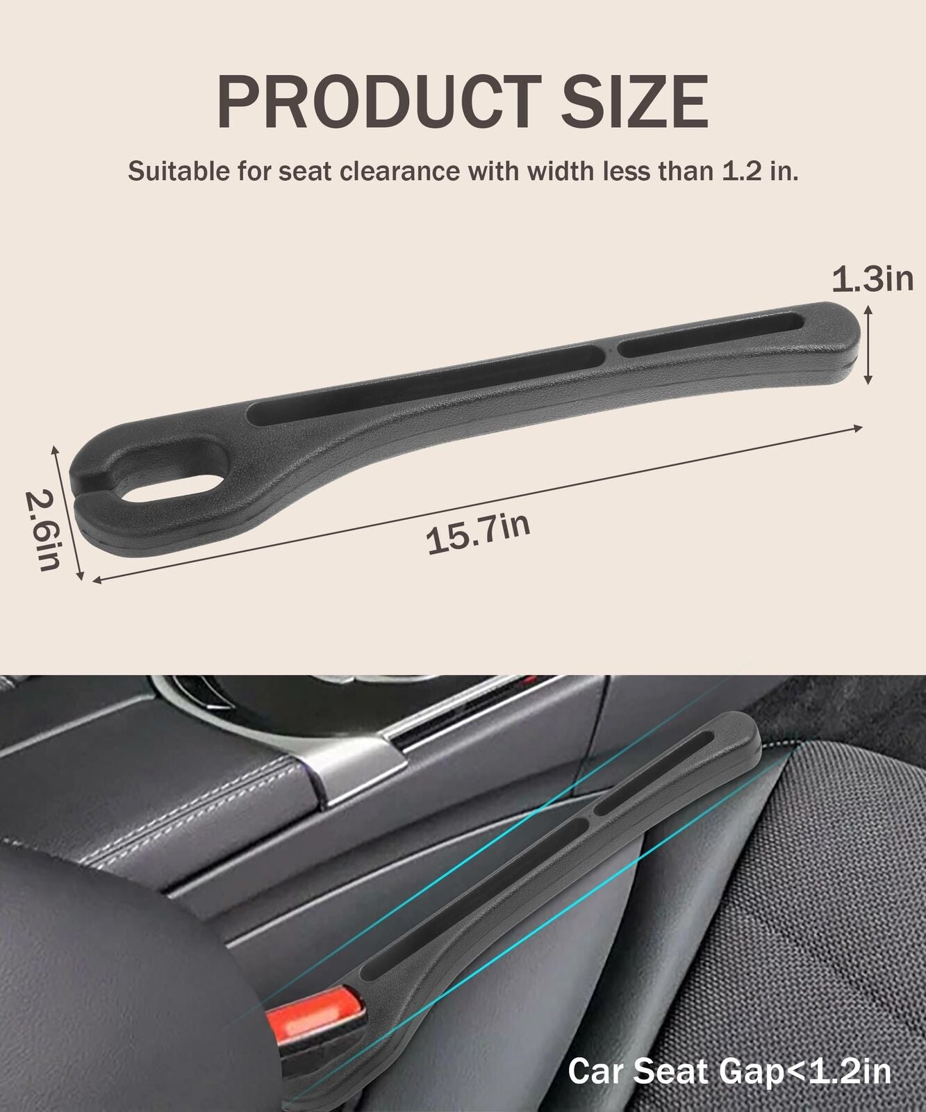 2 Pack Car Seat Gap Filler,Car Gap Filler,Car Accessories Car Seat Gap Filler...