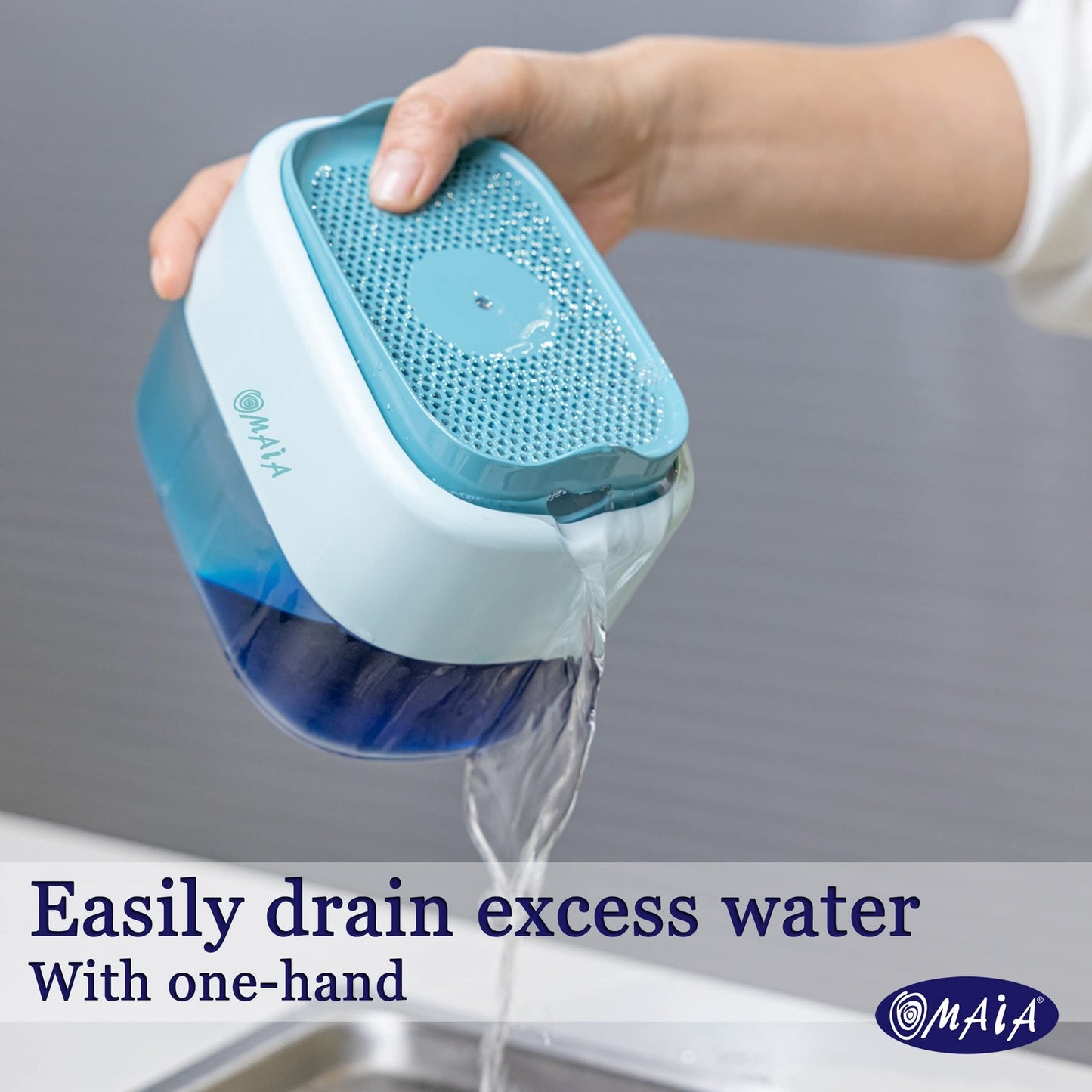 OMAIA Dish Soap Dispenser for Kitchen Sink - Blue Kitchen Gadgets 2023 -