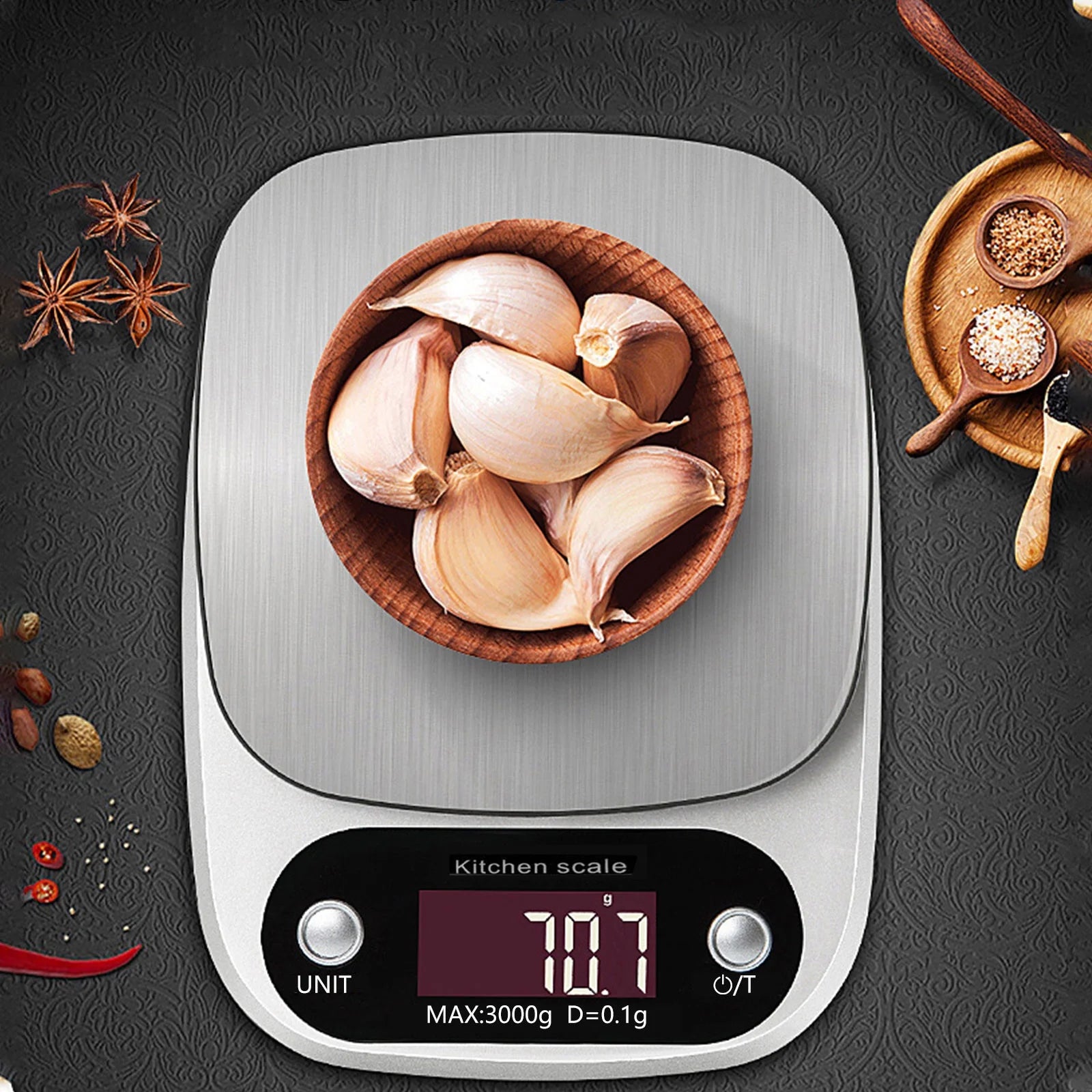 Home Gadgets Kitchen Clearance Food Kitchen Electronic Scale,Digital Ounces and Grams for Cooking,Baking,Meal Prep,Dieting,And Weight Loss