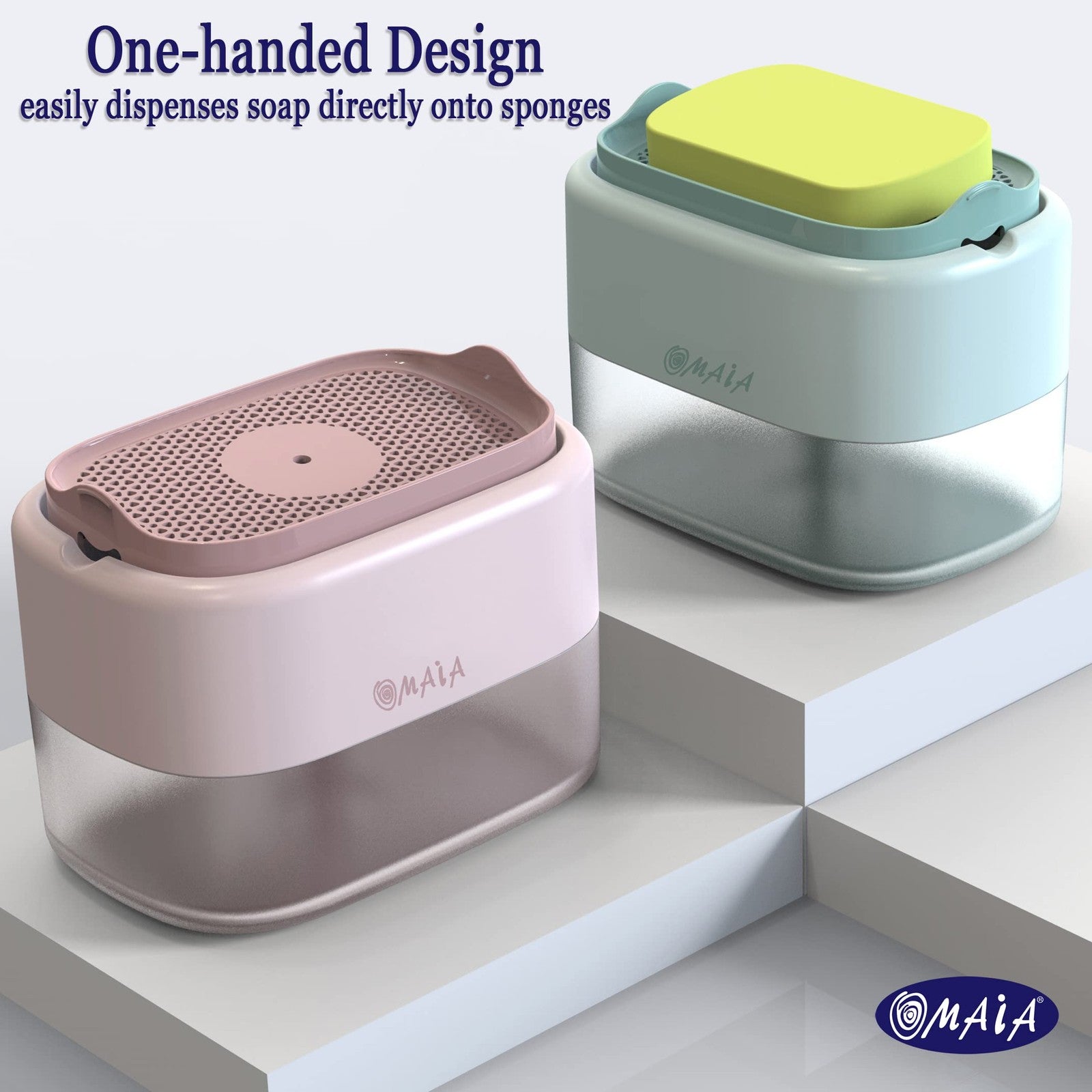 OMAIA Dish Soap Dispenser for Kitchen Sink - Blue Kitchen Gadgets 2023 -