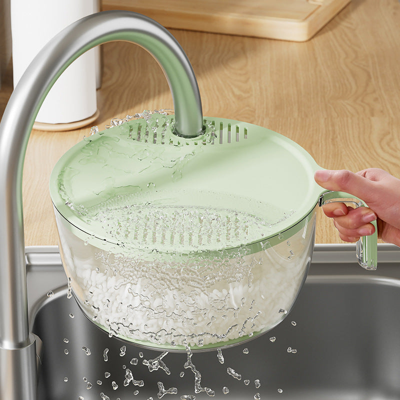 Multifunctional Drainage Basin for Domestic Kitchen Rice Fruit Washing Basket Vegetable Basket Wash Multi Function Kitchen Gadgets