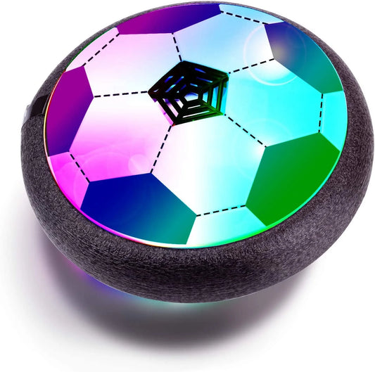 Hover Soccer Ball Boy Toys, Air Soccer Indoor Floating Soccer Ball with LED Light and Foam Bumper Perfect Birthday Christmas Gifts for Kids Toddler Girls